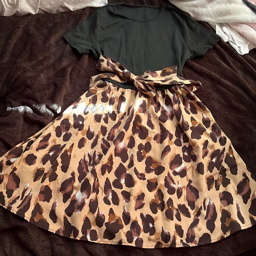 Cheetah print dress